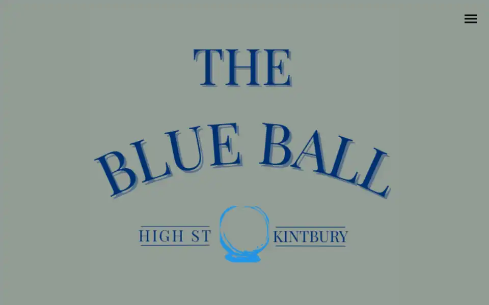 Screenshot of theblueballpub.co.uk