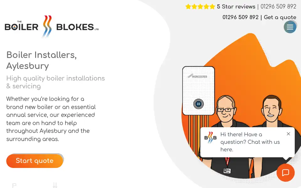 Screenshot of theboilerblokes.co.uk