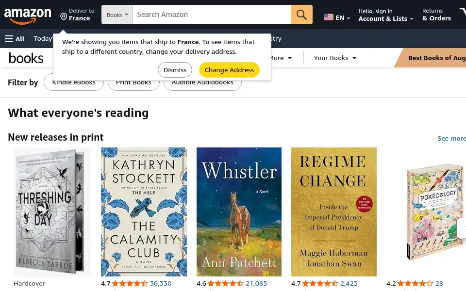 Screenshot of thebookdepository.com