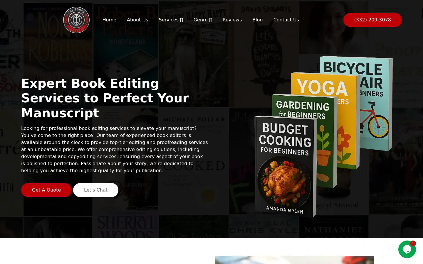 Screenshot of thebookscentral.com