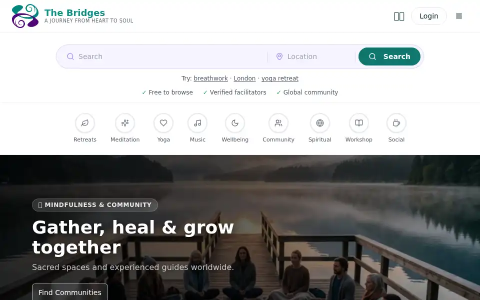 Screenshot of thebridges.co