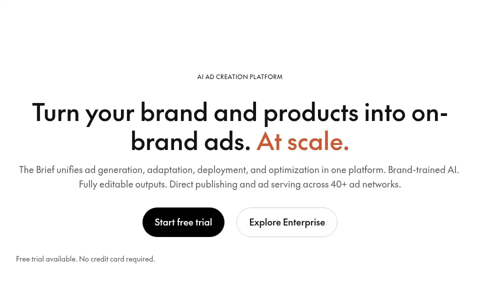 Screenshot of thebrief.ai