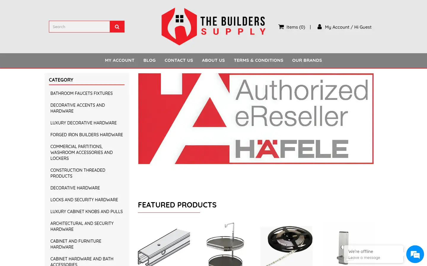 Screenshot of thebuilderssupply.com