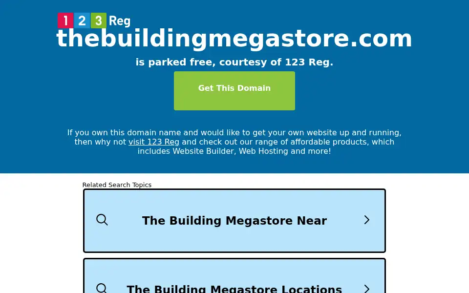 Screenshot of thebuildingmegastore.com