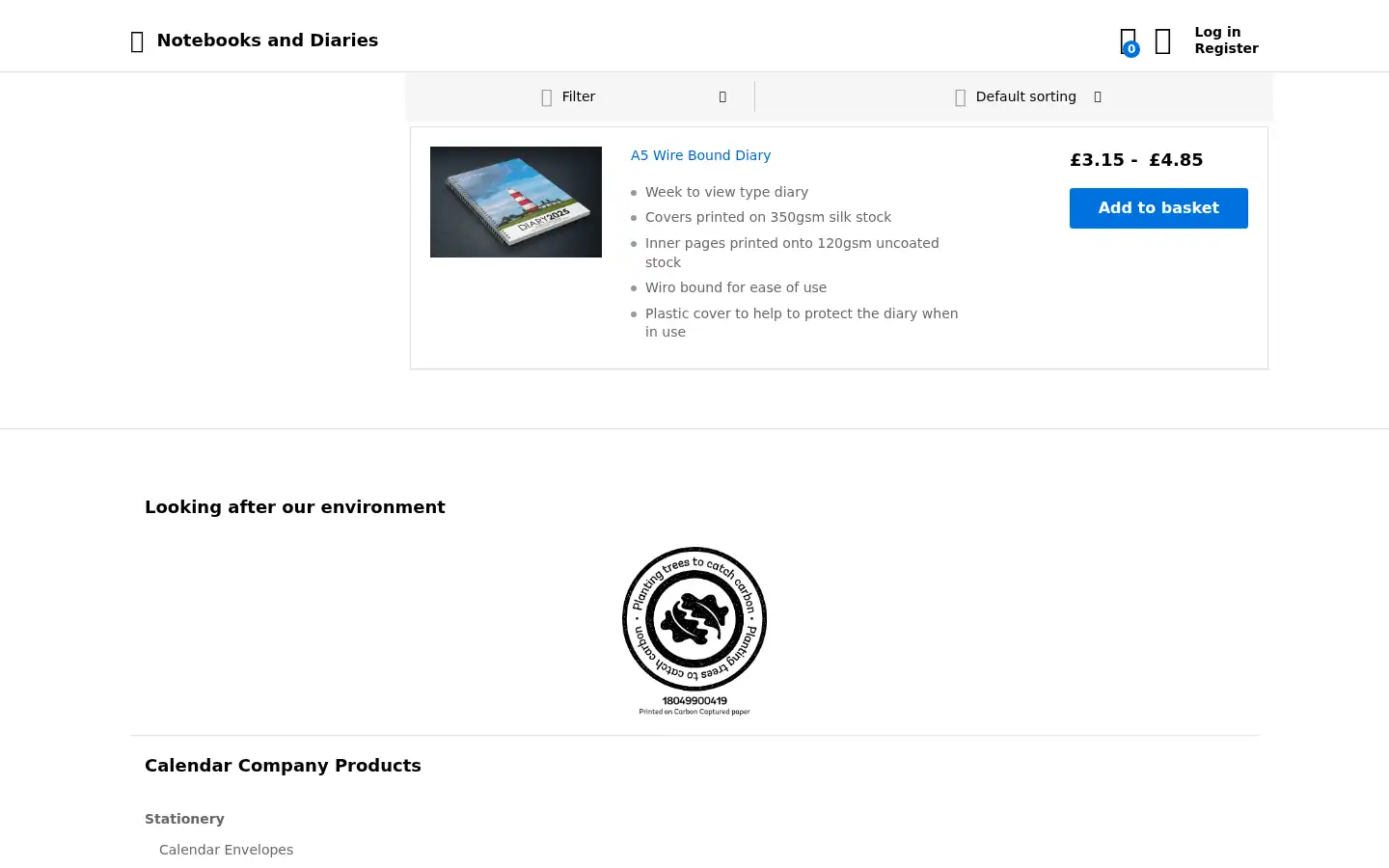 Screenshot of thecalendarcompany.org