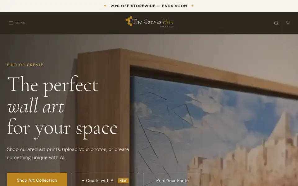 Screenshot of thecanvashive.com