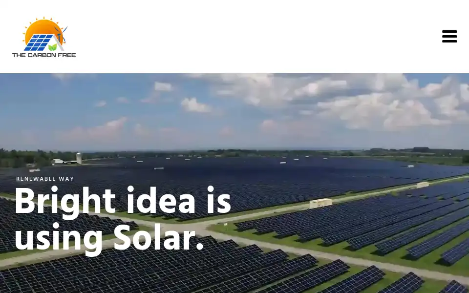 Screenshot of thecarbonfree.com