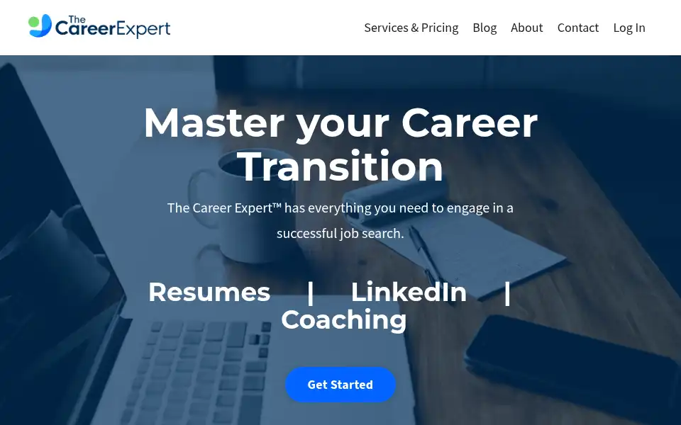Screenshot of thecareerexpert.com