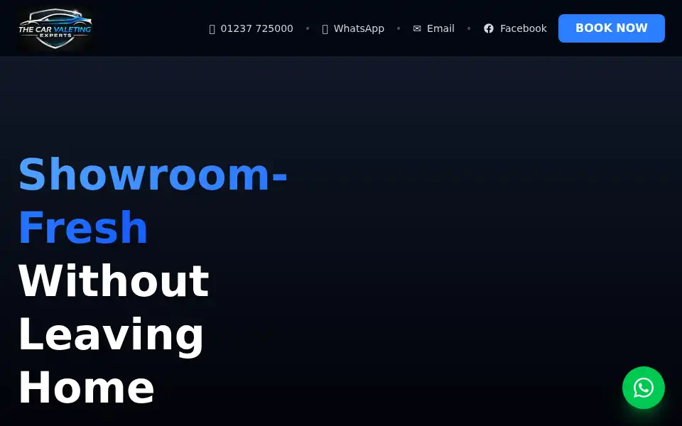 Screenshot of thecarvaletingexperts.co.uk