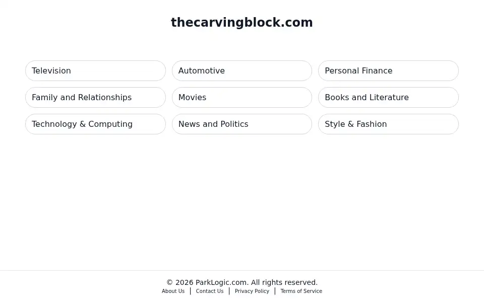 Screenshot of thecarvingblock.com