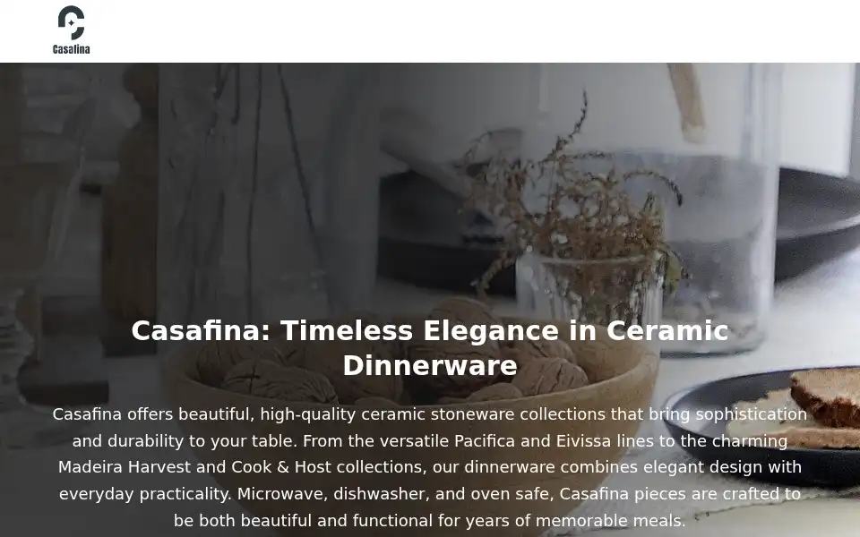 Screenshot of thecasafina.com