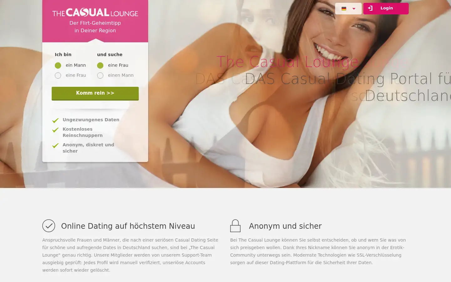 Screenshot of thecasuallounge.de