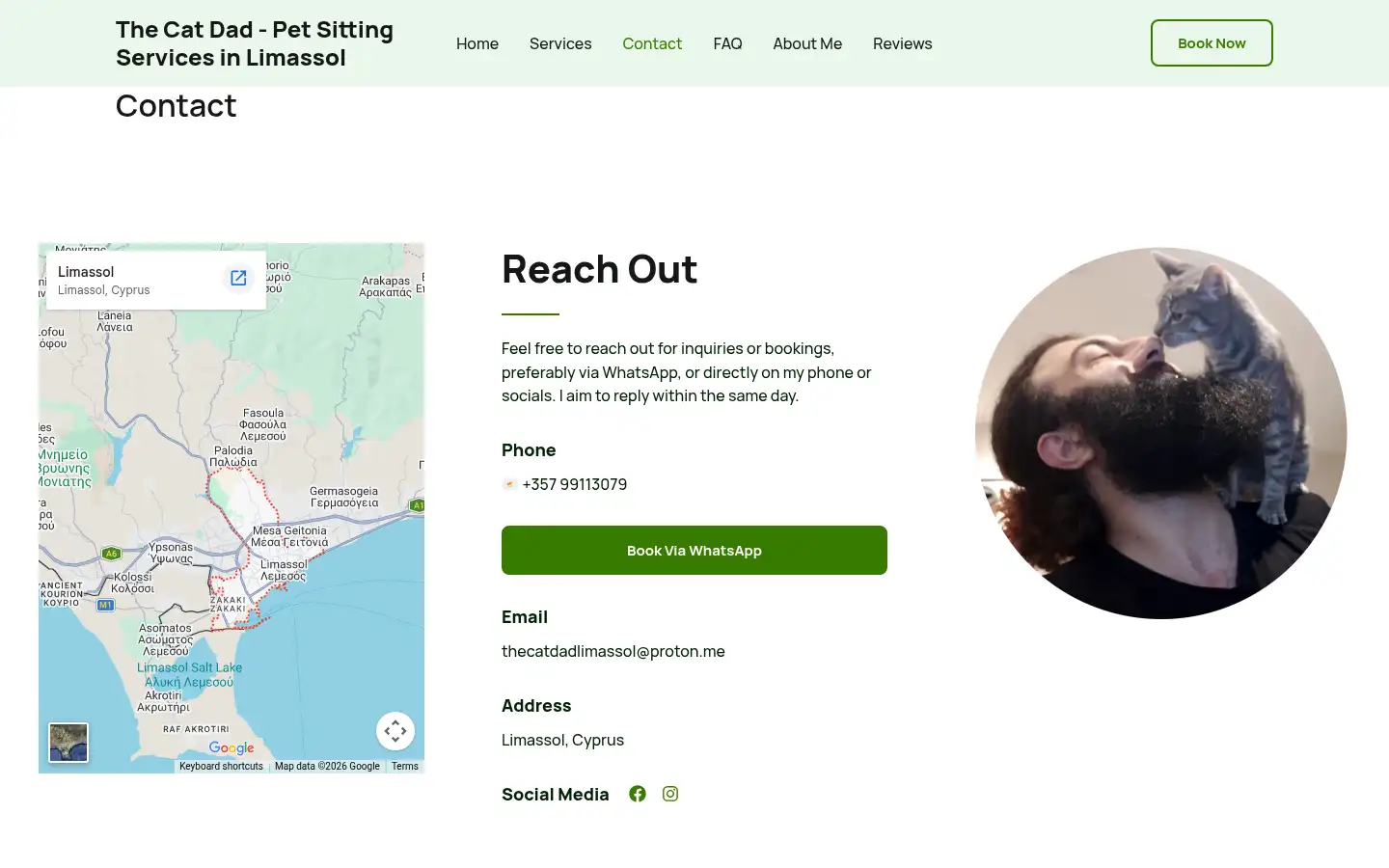 Screenshot of thecatdad.info