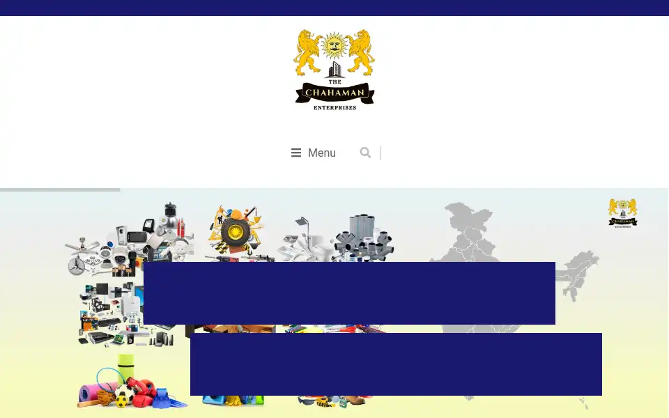 Screenshot of thechahamanenterprises.in