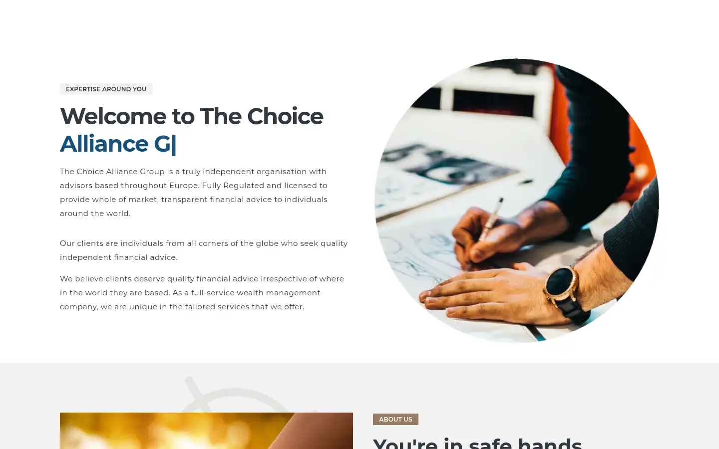 Screenshot of thechoicealliancegroup.com