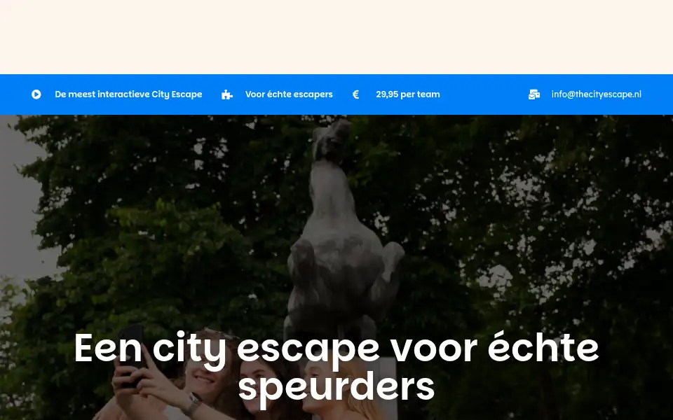 Screenshot of thecityescape.nl