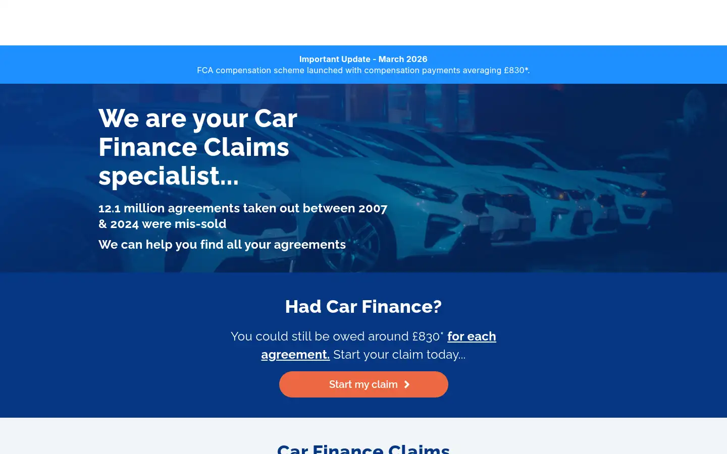 Screenshot of theclaimsguyslegal.com