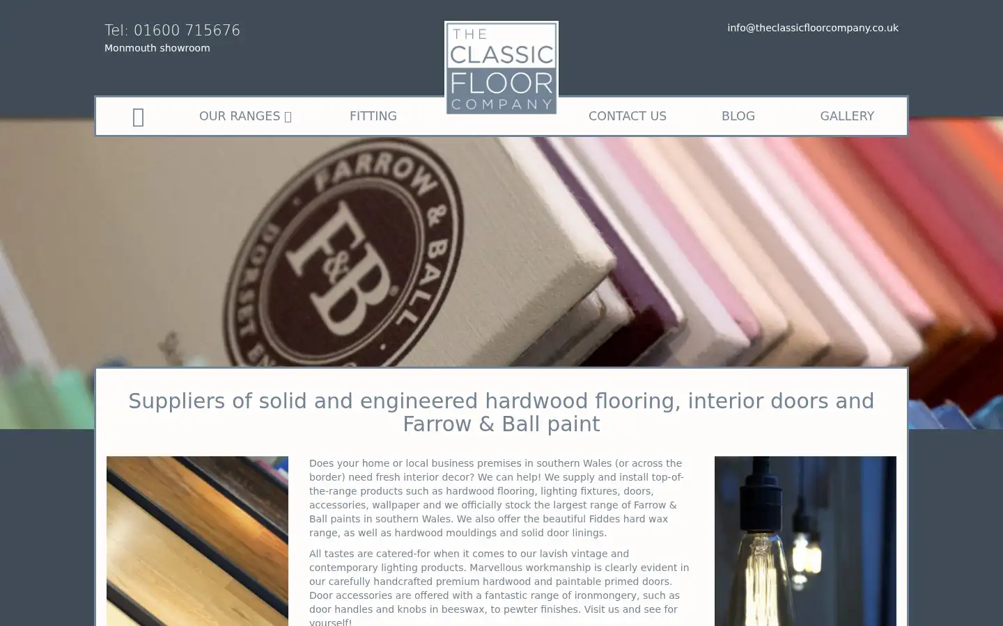 Screenshot of theclassicfloorcompany.co.uk