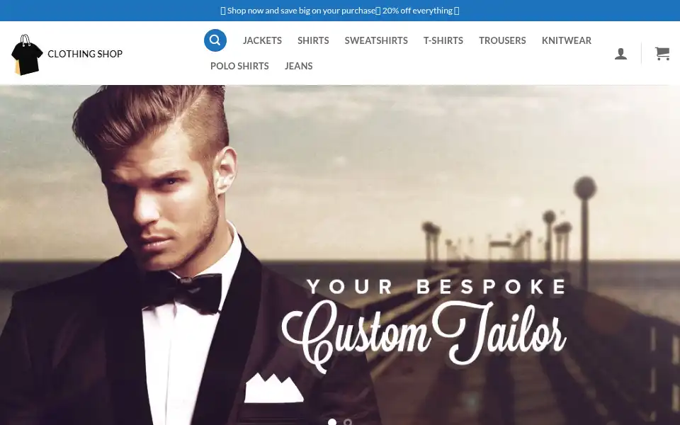 Screenshot of theclothesonsale.com