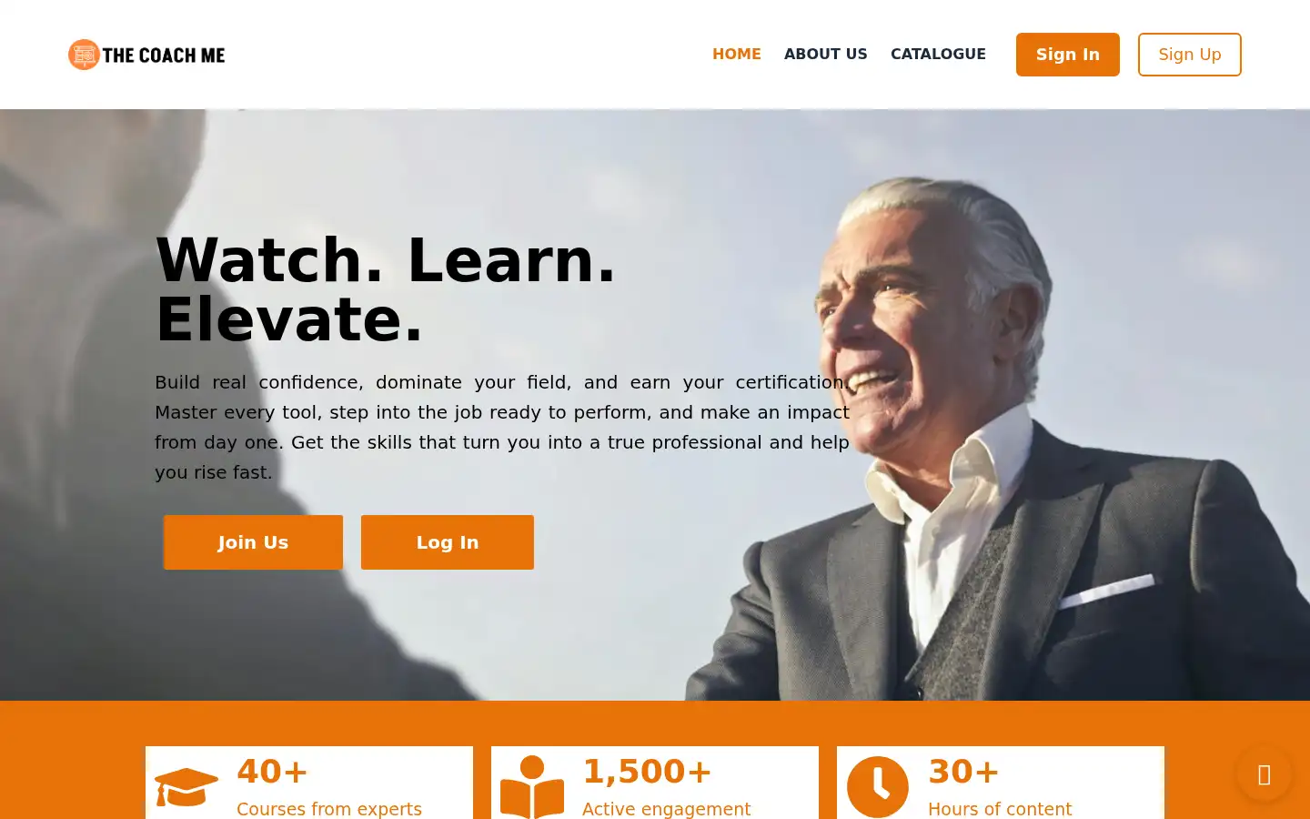 Screenshot of thecoachme.com
