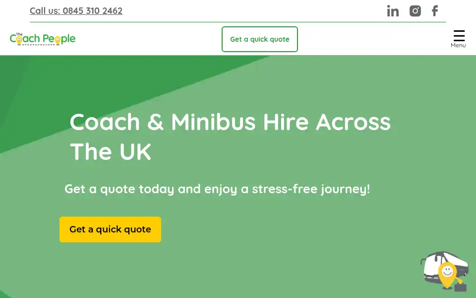 Screenshot of thecoachpeople.co.uk