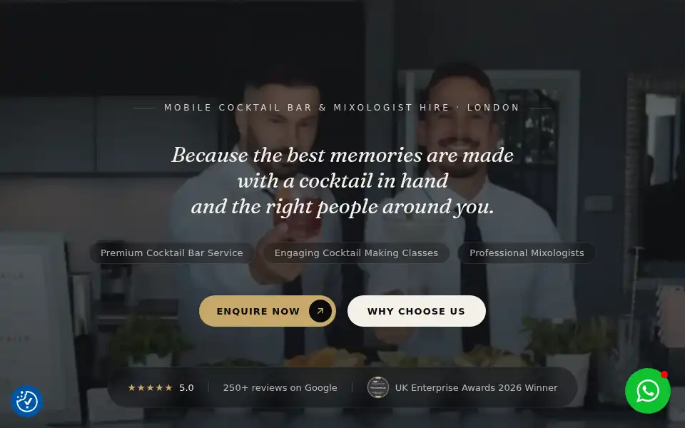 Screenshot of thecocktaillab.co.uk