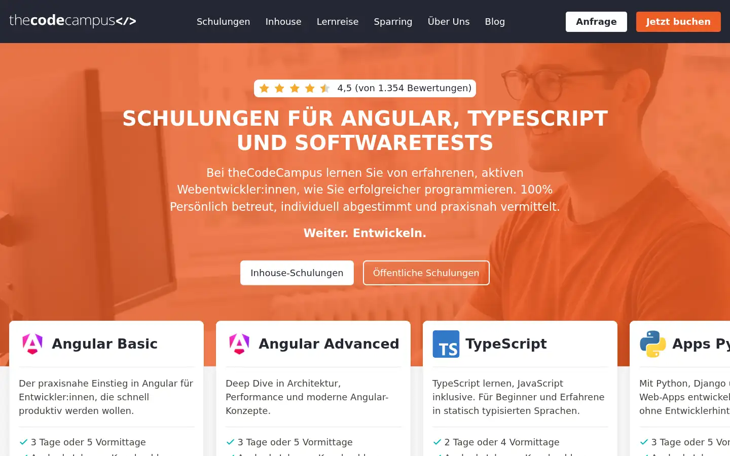 Screenshot of thecodecampus.de