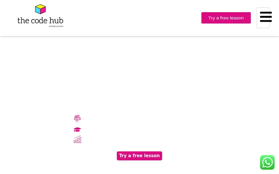 Screenshot of thecodehub.co.in