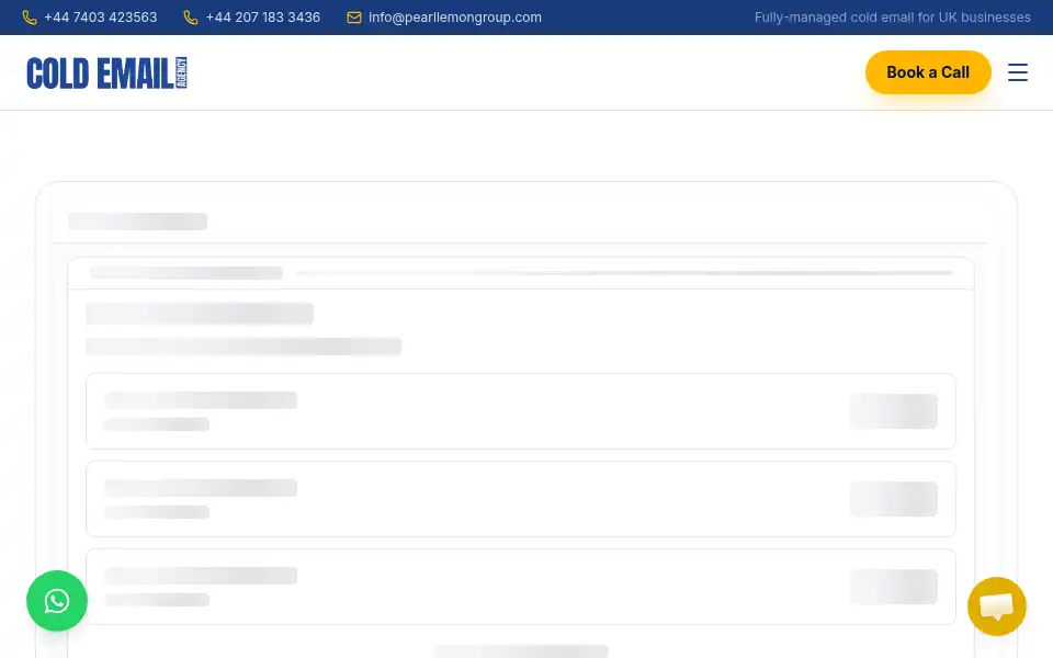 Screenshot of thecoldemailagency.co.uk