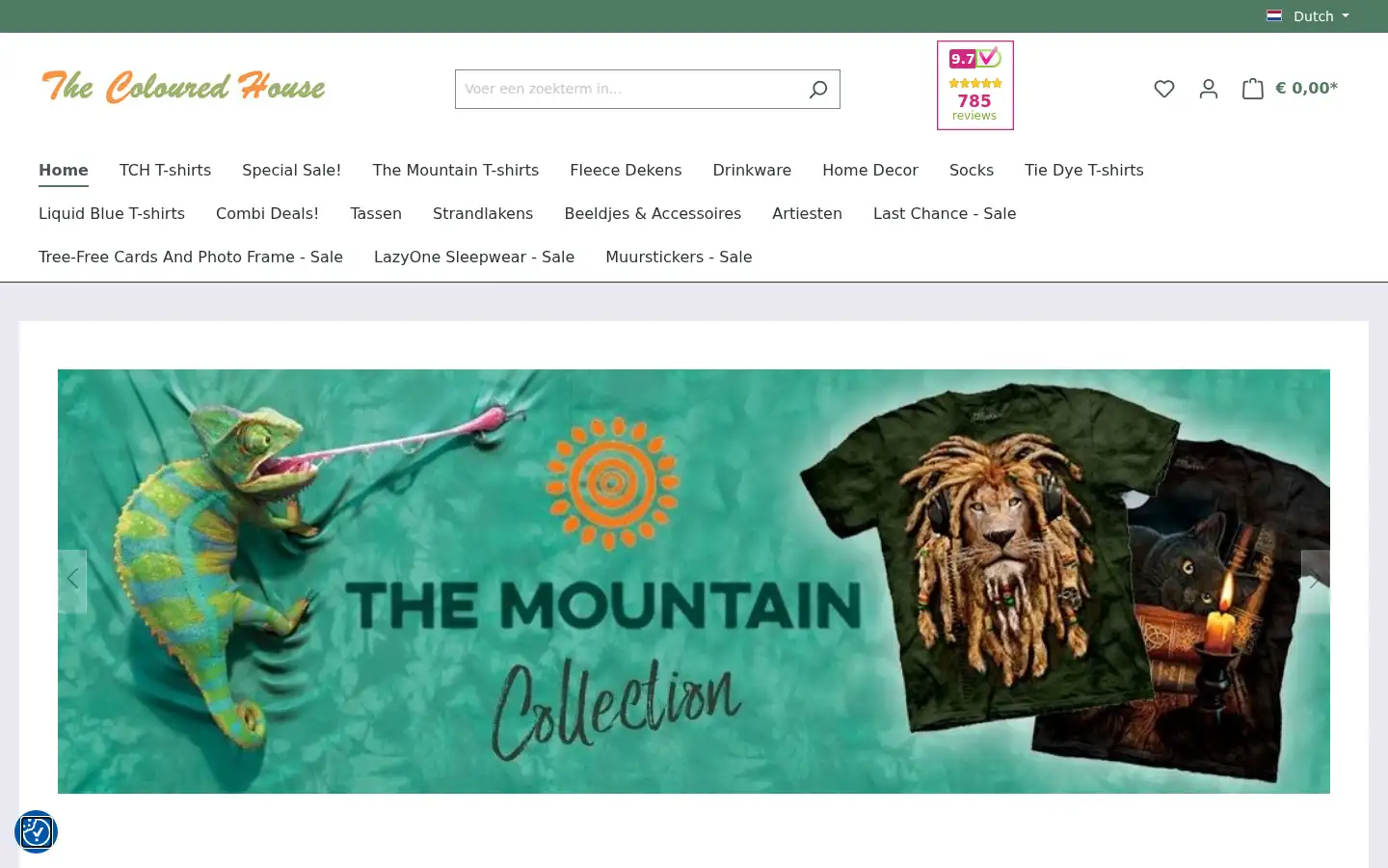 Screenshot of thecolouredhouse.nl