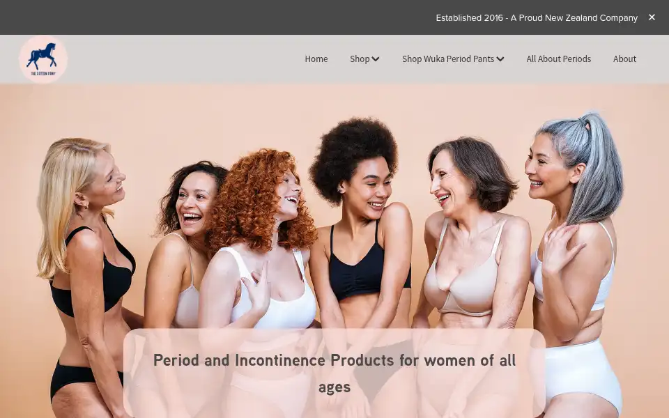 Screenshot of thecottonpony.co.nz