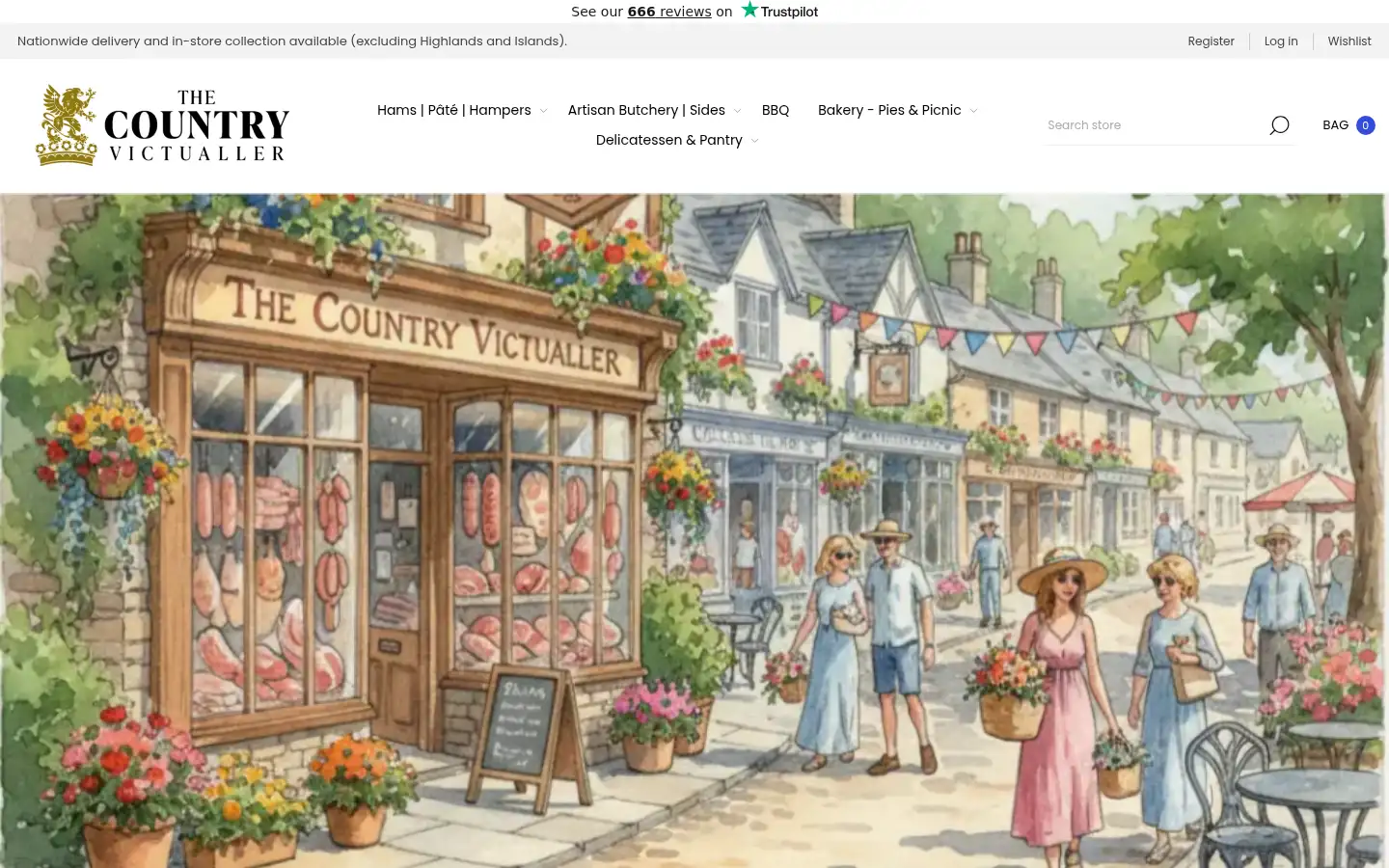 Screenshot of thecountryvictualler.co.uk