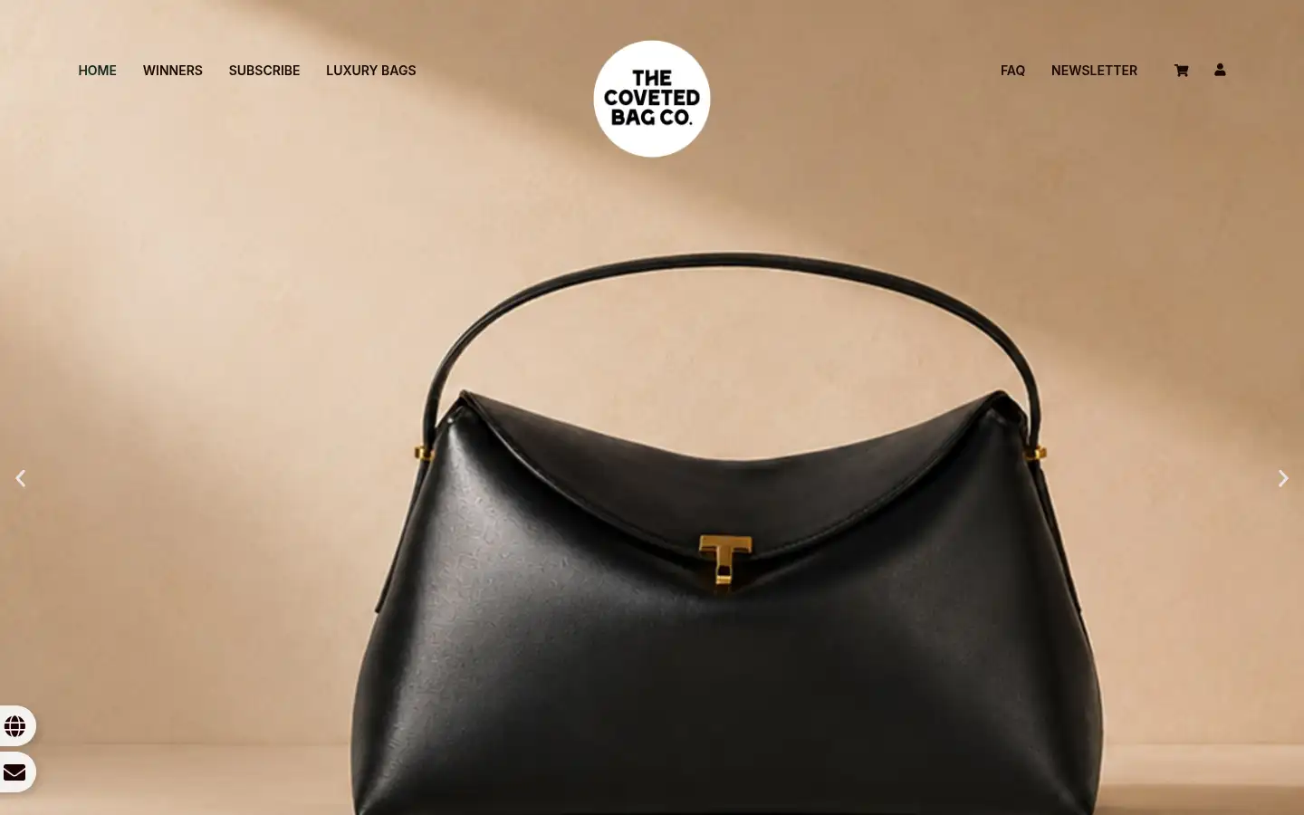 Screenshot of thecovetedbagcompany.com