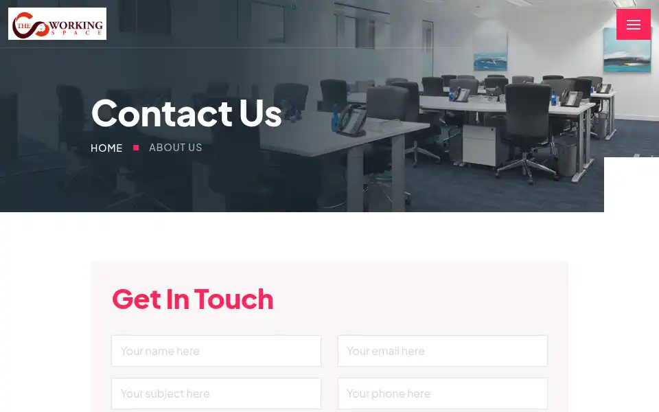 Screenshot of thecoworkingspace.in