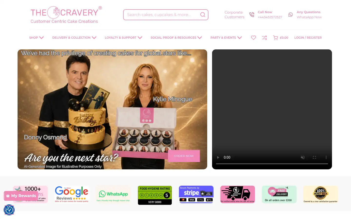 Screenshot of thecravery.co.uk