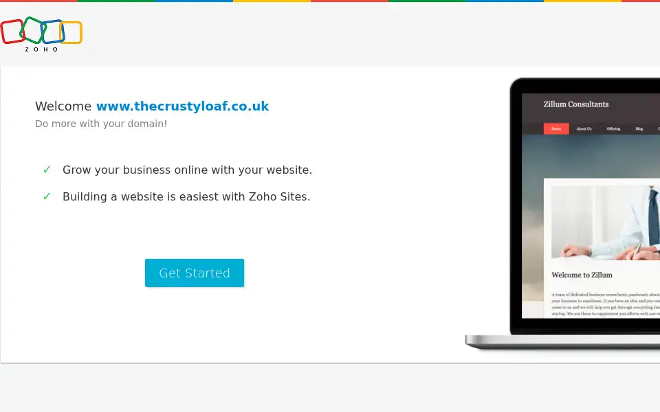 Screenshot of thecrustyloaf.co.uk