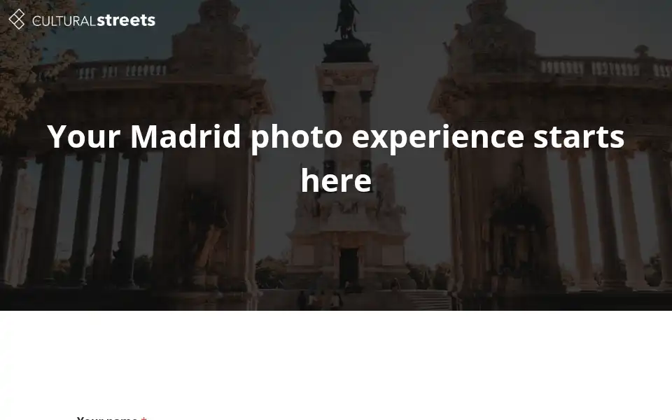 Screenshot of theculturalstreets.com