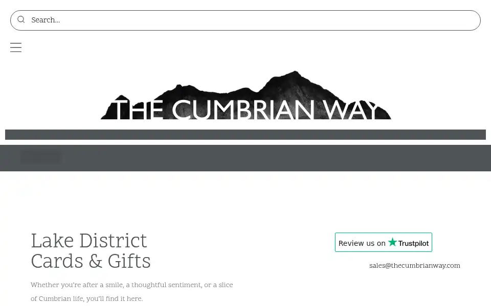 Screenshot of thecumbrianway.com