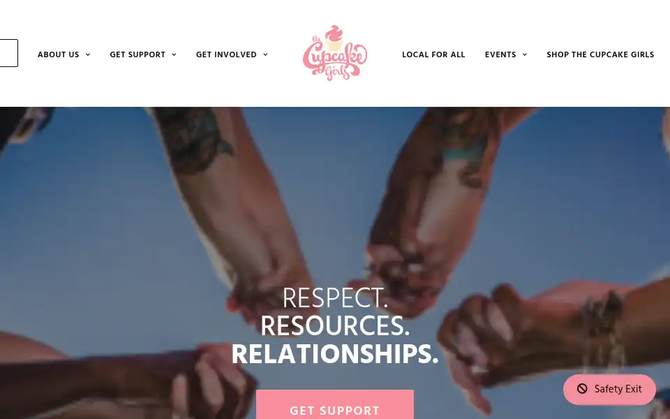 Screenshot of thecupcakegirls.org