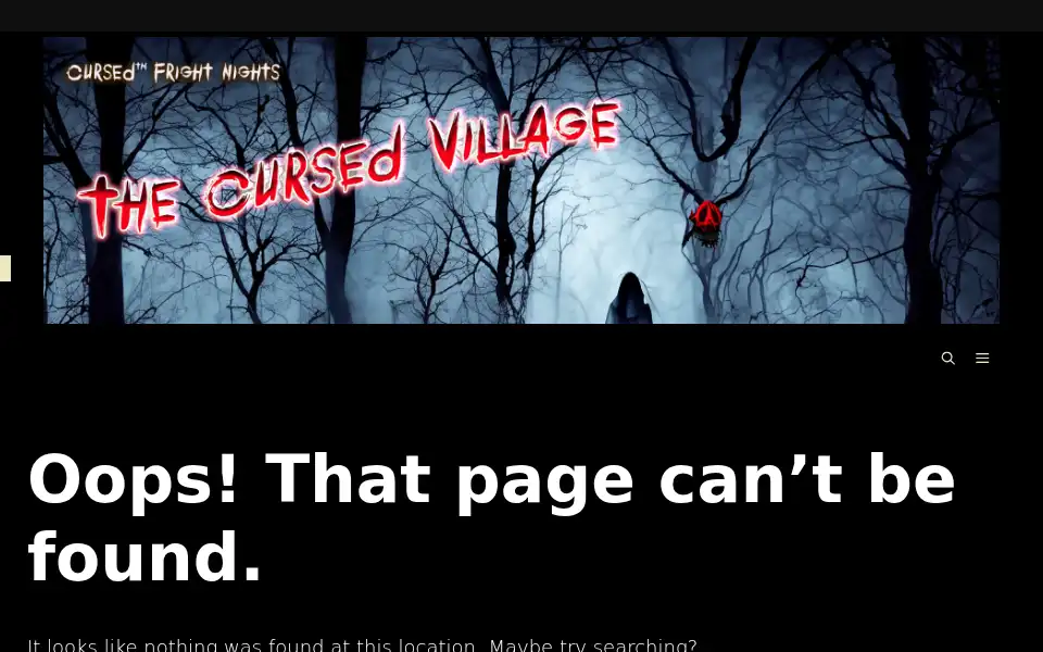 Screenshot of thecursed.co.uk