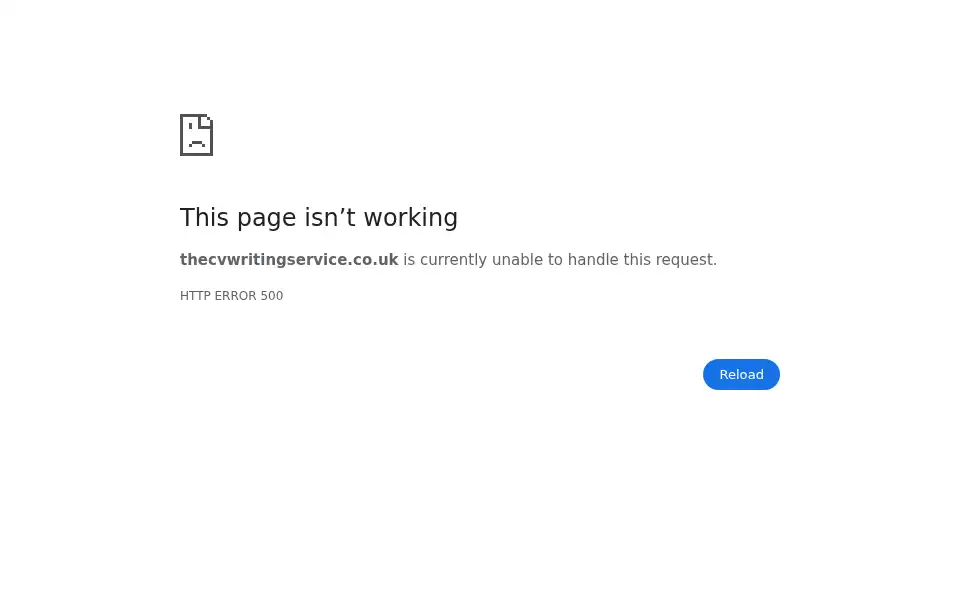 Screenshot of thecvwritingservice.co.uk