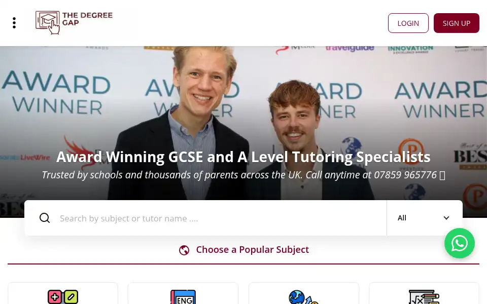 Screenshot of thedegreegap.com