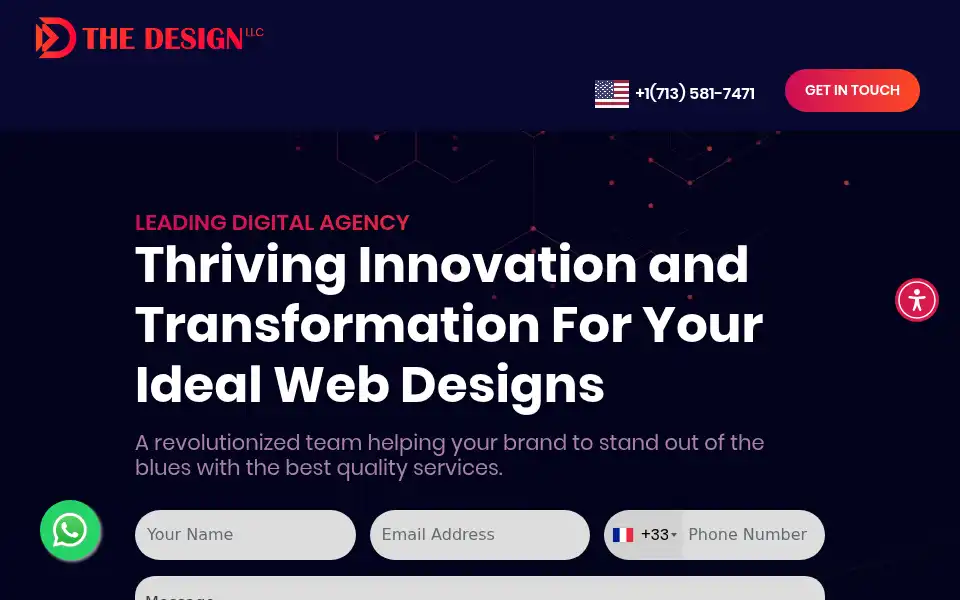 Screenshot of thedesignsllc.com