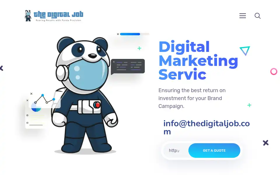 Screenshot of thedigitaljob.com