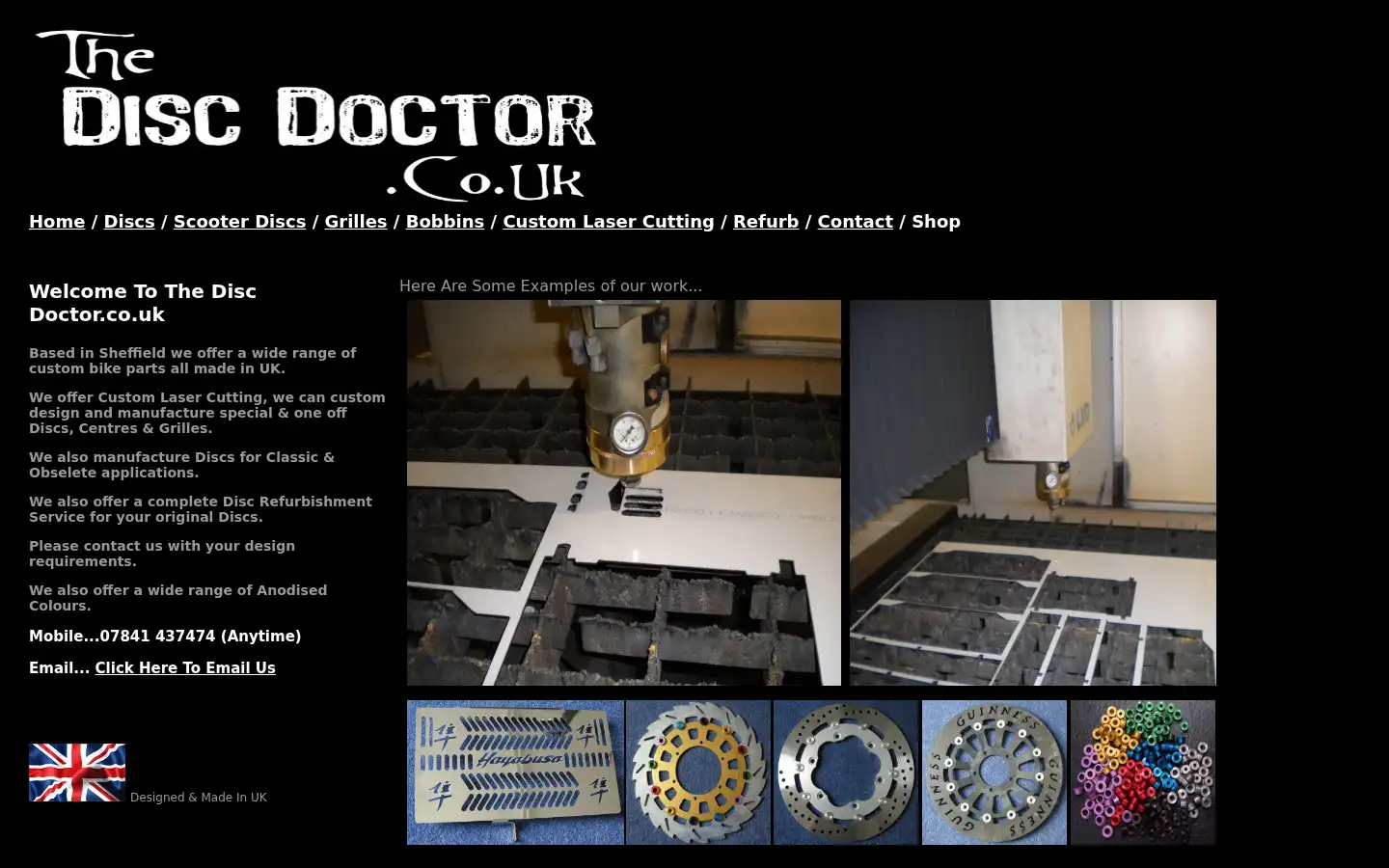Screenshot of thediscdoctor.co.uk