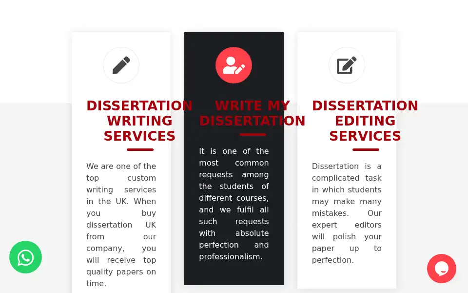 Screenshot of thedissertationwriters.co.uk