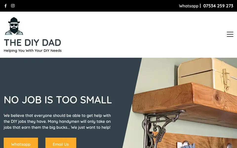 Screenshot of thediydad.co.uk