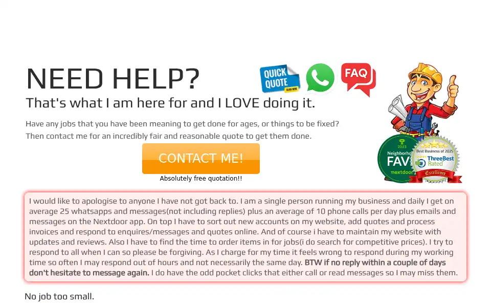 Screenshot of thediydave.com