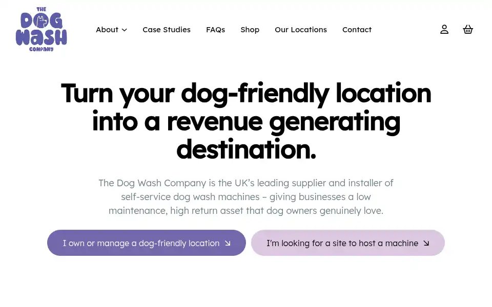 Screenshot of thedogwashcompany.co.uk