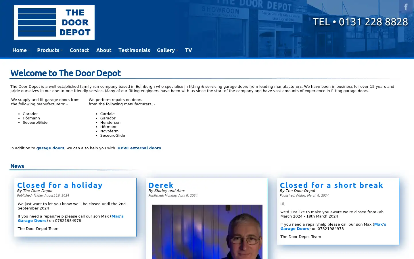 Screenshot of thedoordepot.co.uk
